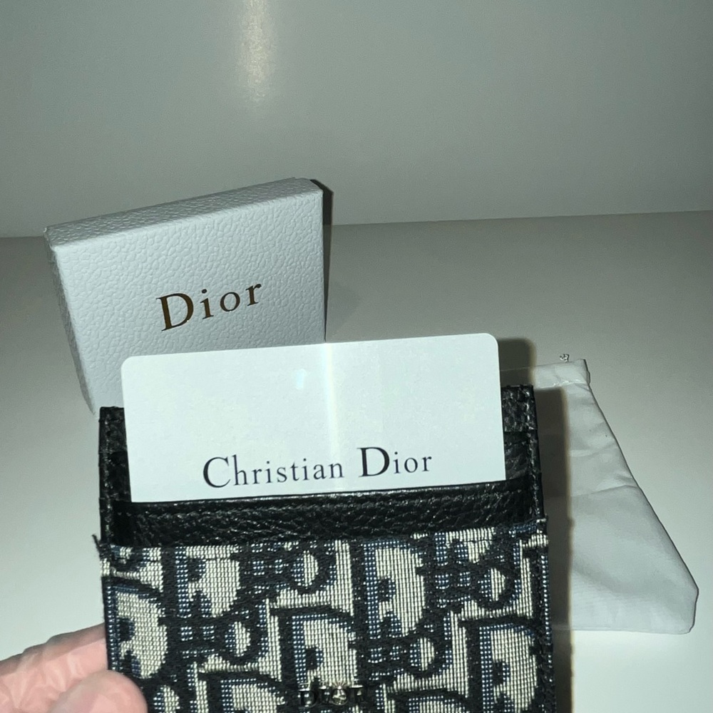 Dior Black and White Card Holder